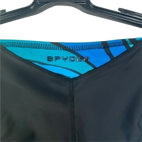 Spyder Wave Print Hipster Bikini Bottoms Women's XL Blue Black NEW - Picture 5 of 15